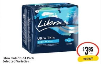 IGA Libra Pads 10-14 Pack offer
