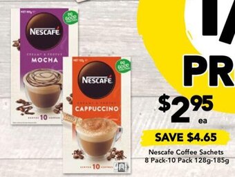 Drakes Nescafe Coffee Sachets 8 Pack-10 Pack 128g-185g offer