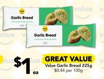 Drakes Value Garlic Bread 225g offer