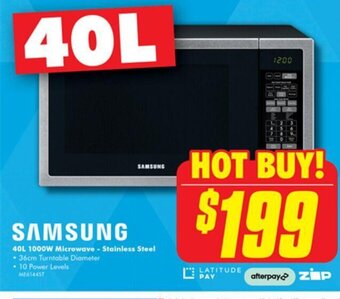 The Good Guys 40L 1000W Microwave - Stainless Steel offer