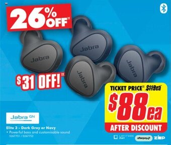 The Good Guys Elite 3 - Dark Grey or Navy offer