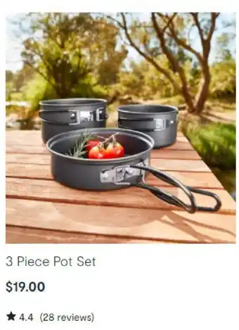Kmart 3 Piece Pot Set offer