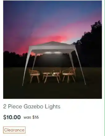 2 Piece Gazebo Lights