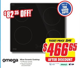 The Good Guys 60cm Ceramic Cooktop offer