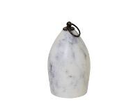 LivingStyles Nessa Marble Door Stopper, White offer