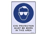 Officeworks Sandleford Eye Protection Must Be Worn Sign 300 x 225mm offer