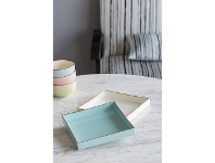 LivingStyles Massillon Square Tray, White offer