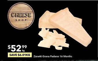 Ritchies Zanetti grana padano offer