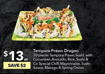 Ritchies Tempura prawn dragon offer