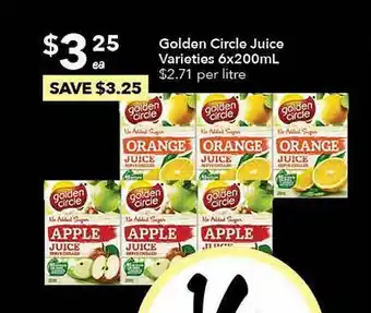 Ritchies Golden circle juice offer