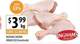 Supabarn Inghams chicken drumsticks offer