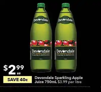 Ritchies Devondale sparkling apple juice offer