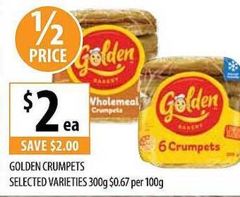 Supabarn Golden crumpets offer