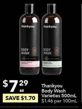 Ritchies Thankyou body wash offer