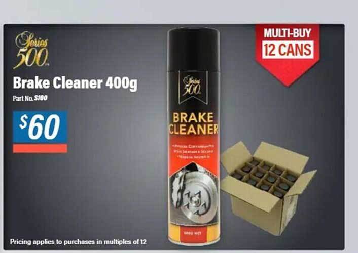 Series 500 brake cleaner 400g offer at Burson Auto Parts