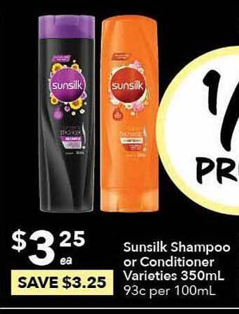 Ritchies Sunsilk shampoo or conditioner offer