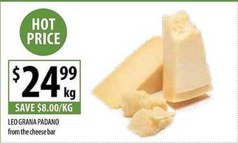 Supabarn Leo grana padano offer