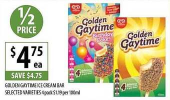 Supabarn Golden gaytime ice cream bar offer