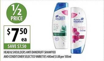 Head & shoulders anti dandruff shampoo and conditioner