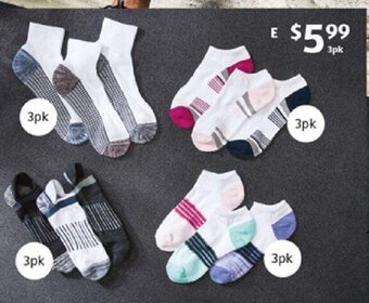 ALDI Adult's Fitness Socks 3pk offer