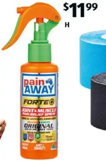 ALDI Pain Away Assorted Creams 70g or Spray 100ml offer