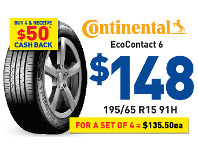 Bob Jane T-Marts Tyre - Continental EcoContact 6 offer