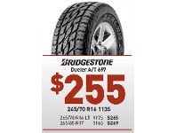 Bob Jane T-Marts Tyre - Bridgestone Dueler A/T 697 offer