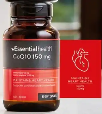 ALDI Essential Health CoQ10 150mg 60pk offer