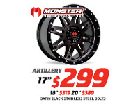 Bob Jane T-Marts 20" Wheel - Monster Artillery offer