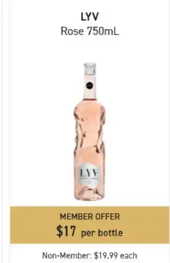 Dan Murphy's LYZ Rose 750ml offer