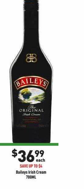 Liquor Legends Baileys irish cream offer