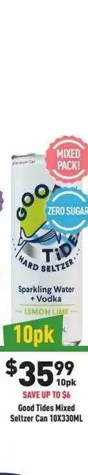Good tides mixed seltzer can