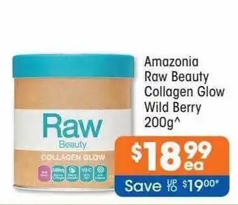 Good Price Pharmacy Amazonia raw beauty collagen glow wild berry offer
