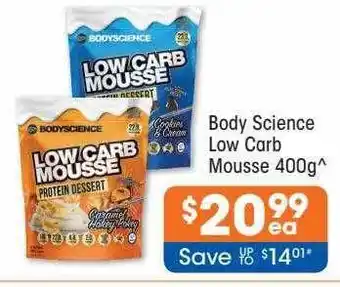 Good Price Pharmacy Body science low carb mousse offer