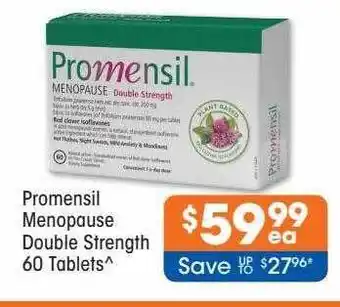 Good Price Pharmacy Promensil menopause double strength 60 tablets offer