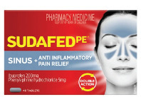 Superpharmacy Sudafed PE Sinus + Anti-Inflammatory Pain Relief 48 Tablets offer