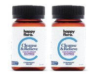 Happy Flora Cleanse & Relieve Laxative Capsules With Prebiotic Inulin & Prune 60 Pack