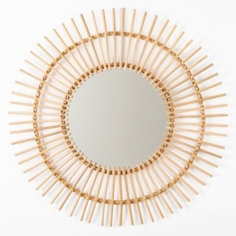 Pillow Talk Mayra rattan natural mirror by m.u.s.e. offer