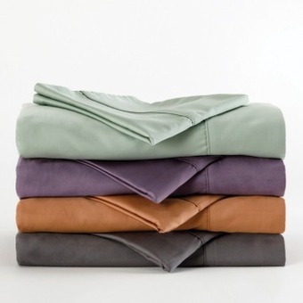 Pillow Talk 400 thread count bamboo cotton fitted sheet by habitat offer