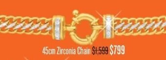 Shiels 45cm Zirconia Chain offer