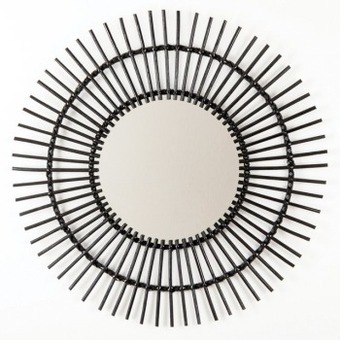 Pillow Talk Mayra rattan black mirror by m.u.s.e. offer
