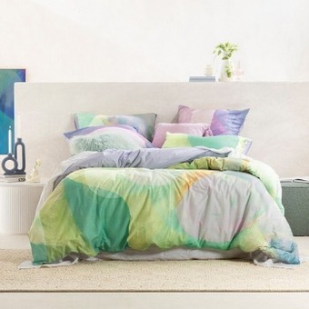 Pillow Talk Jedda quilt cover set by habitat offer