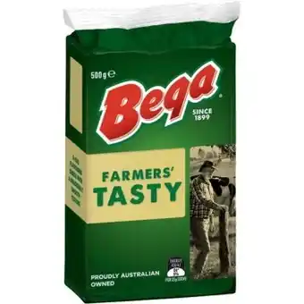 IGA Bega farmers’ block or grated cheese 500g selected varieties offer