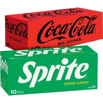 IGA Coca-cola, sprite, fanta or mount franklin lightly sparkling 10x375ml selected varieties offer