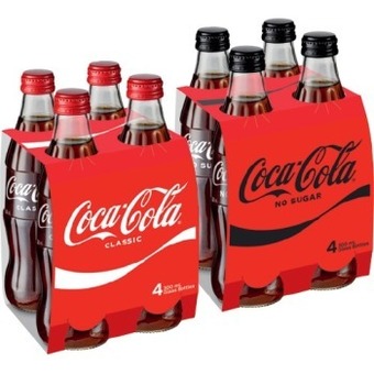 IGA Coca-cola classic or no sugar 4x300ml offer