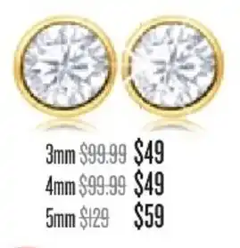 Shiels 3mm Zirconia Earrings offer