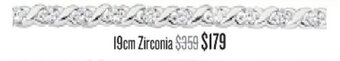 Shiels 19cm Zirconia Bracelet offer