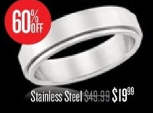 Shiels Stainless Steel Ring offer