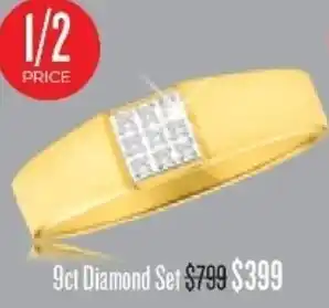 Shiels 9ct Diamonds Set Ring offer