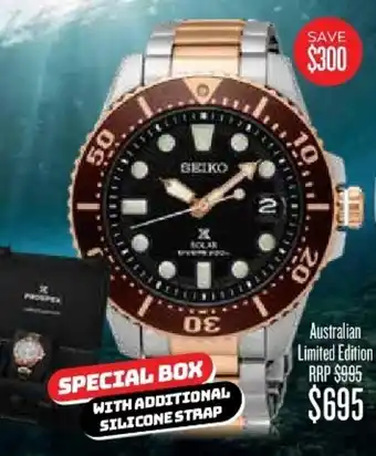Shiels Australian Limited Edition Seiko Watch offer